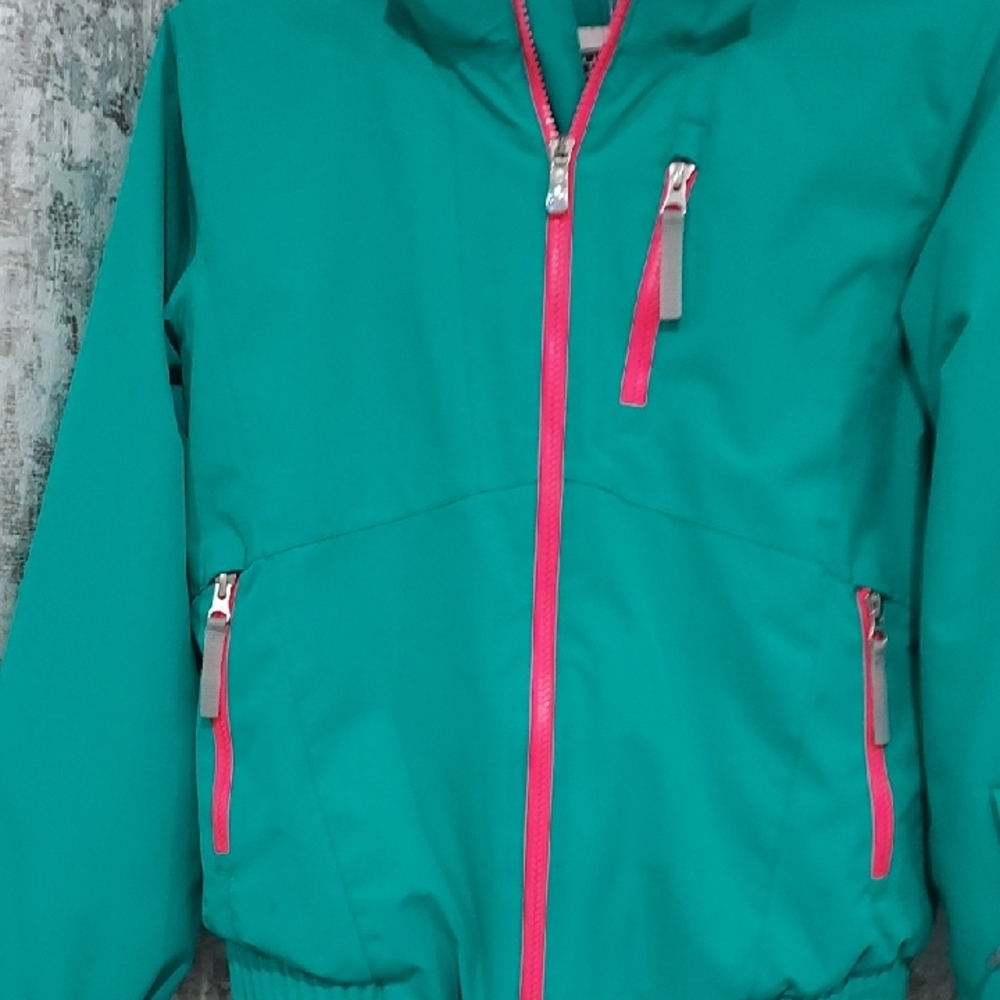 Spyder Kids Jacket in Teal and Pink